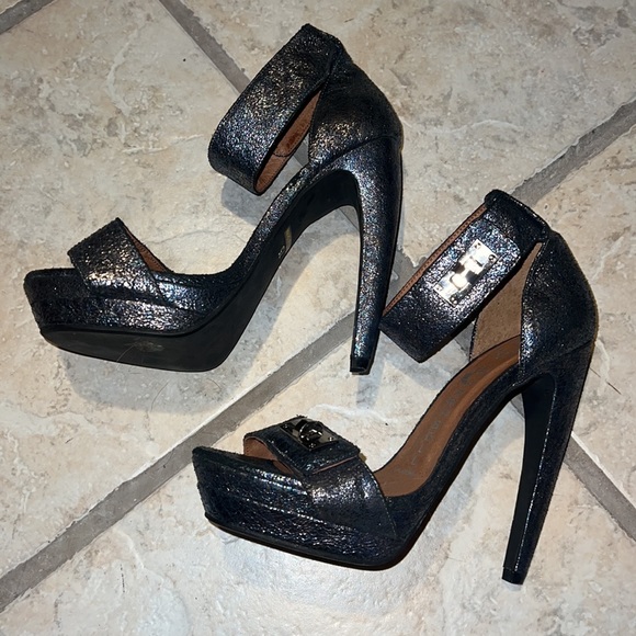 Jeffrey Campbell Ibiza Last Ankle Strap Heels Size 7.5 - Picture 3 of 11